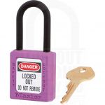 Master Lock 406 Non Conductive Safety Padlock Purple